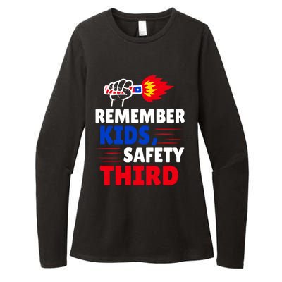 4th Of July Firecrackers Patriotic Fireworks Safety Third Gift Womens CVC Long Sleeve Shirt