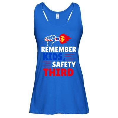 4th Of July Firecrackers Patriotic Fireworks Safety Third Gift Ladies Essential Flowy Tank