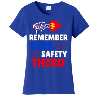 4th Of July Firecrackers Patriotic Fireworks Safety Third Gift Women's T-Shirt