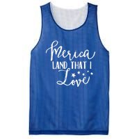 4th Of July Gift Merica Land That I Love Funny Gift Mesh Reversible Basketball Jersey Tank