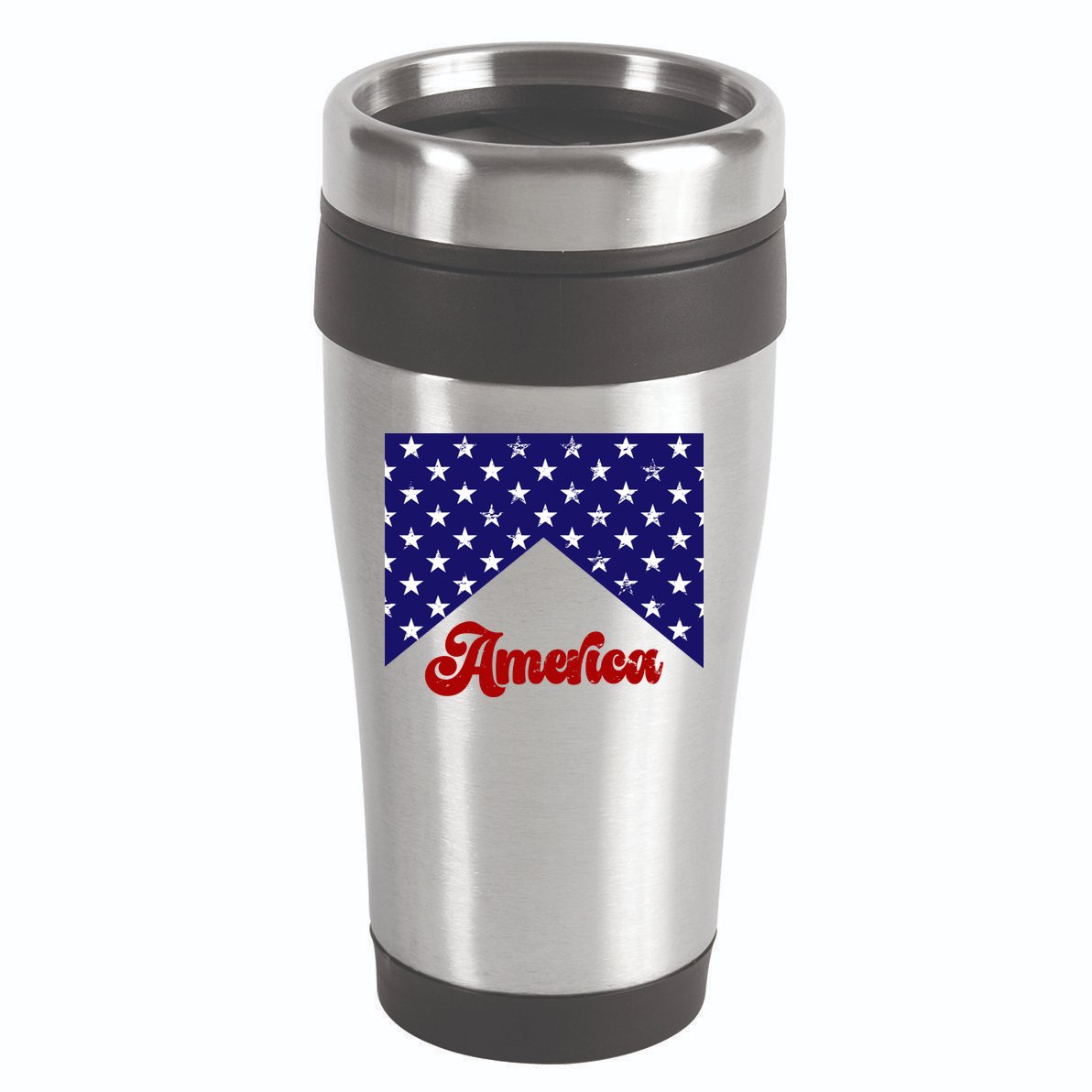 4th Of July Independence Day America Retro Pattern 16oz Travel Tumbler