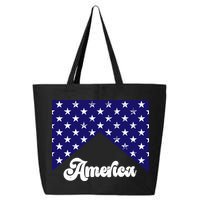 4th Of July Independence Day America Retro Pattern 25L Jumbo Tote