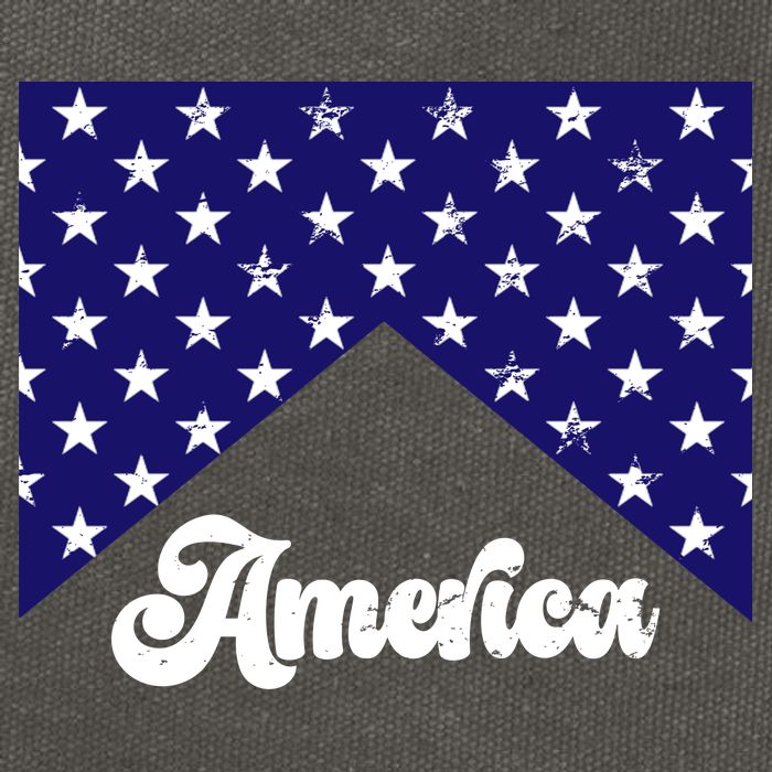 4th Of July Independence Day America Retro Pattern Cotton Canvas Backpack