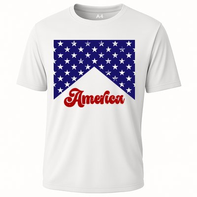 4th Of July Independence Day America Retro Pattern Performance Shirt