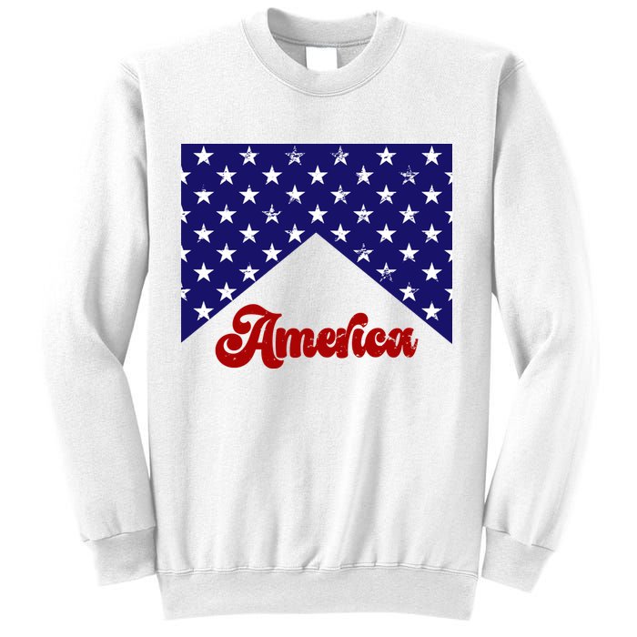 4th Of July Independence Day America Retro Pattern Sweatshirt