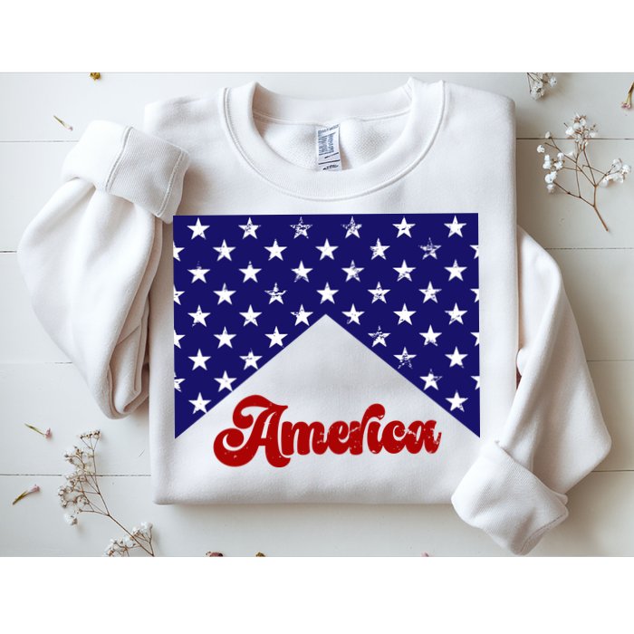 4th Of July Independence Day America Retro Pattern Sweatshirt