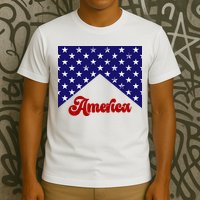 4th Of July Independence Day America Retro Pattern T-Shirt