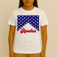 4th Of July Independence Day America Retro Pattern T-Shirt