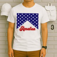4th Of July Independence Day America Retro Pattern T-Shirt