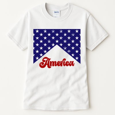 4th Of July Independence Day America Retro Pattern Tall T-Shirt