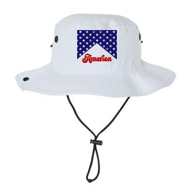 4th Of July Independence Day America Retro Pattern Bucket Hat