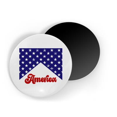 4th Of July Independence Day America Retro Pattern Magnet