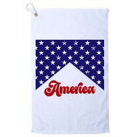 4th Of July Independence Day America Retro Pattern Golf Towel