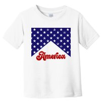 4th Of July Independence Day America Retro Pattern Toddler T-Shirt