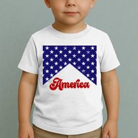 4th Of July Independence Day America Retro Pattern Toddler T-Shirt