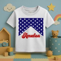 4th Of July Independence Day America Retro Pattern Toddler T-Shirt