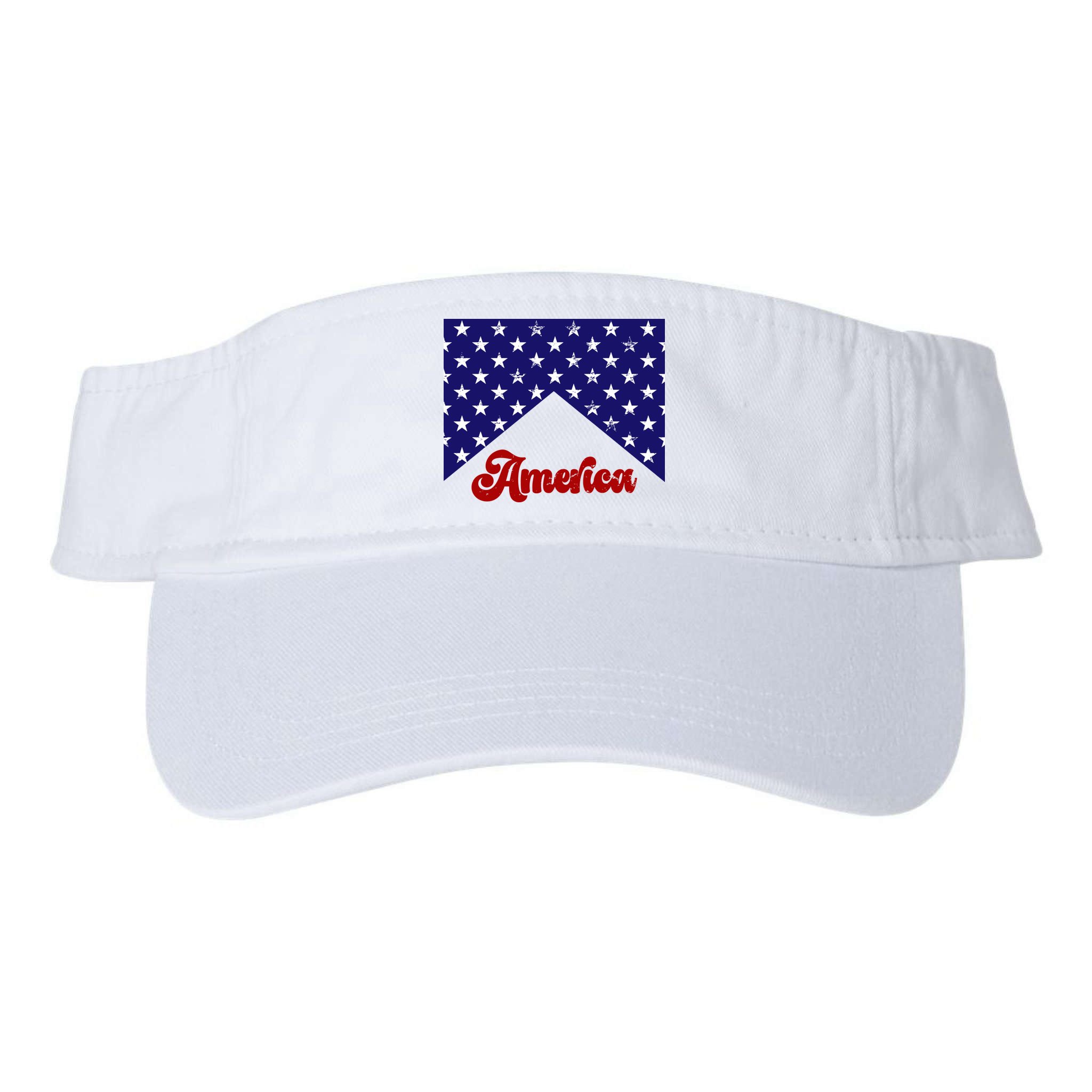 4th Of July Independence Day America Retro Pattern Visor