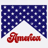 4th Of July Independence Day America Retro Pattern Cropped Pullover Crew