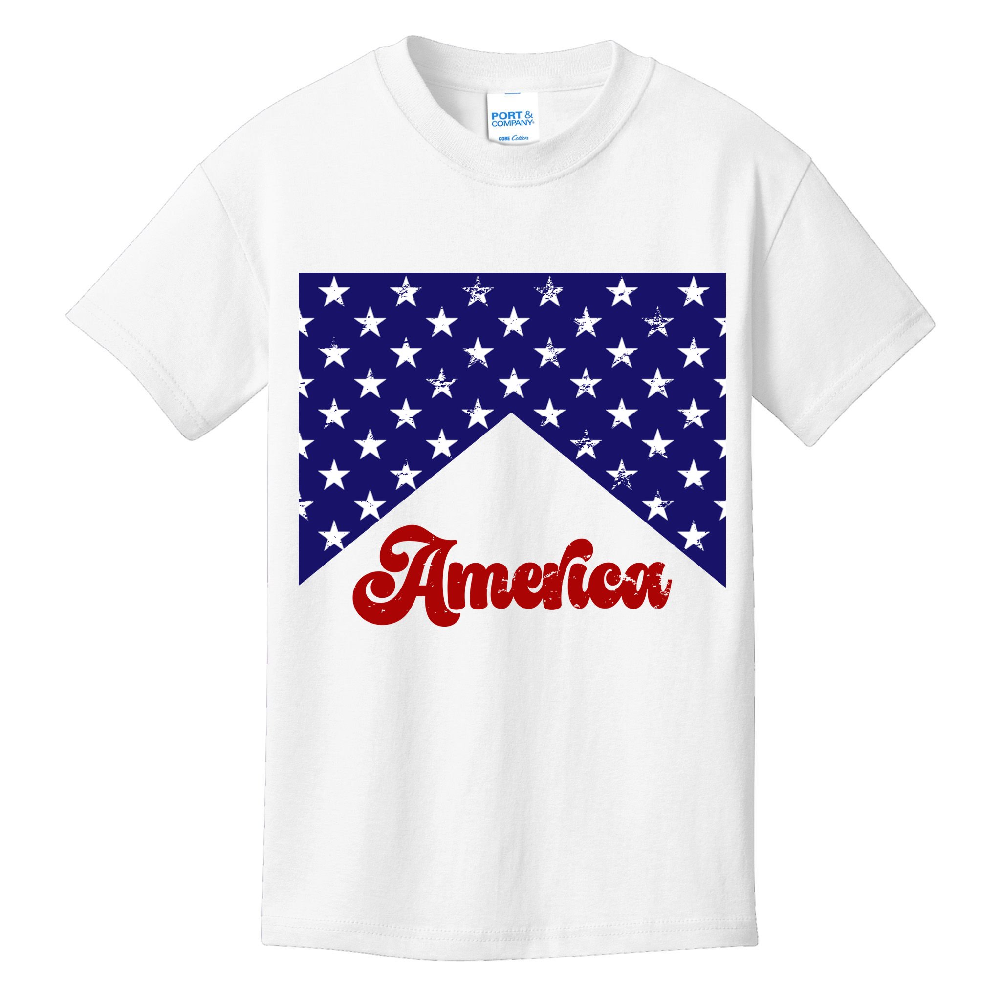 4th Of July Independence Day America Retro Pattern Kids T-Shirt