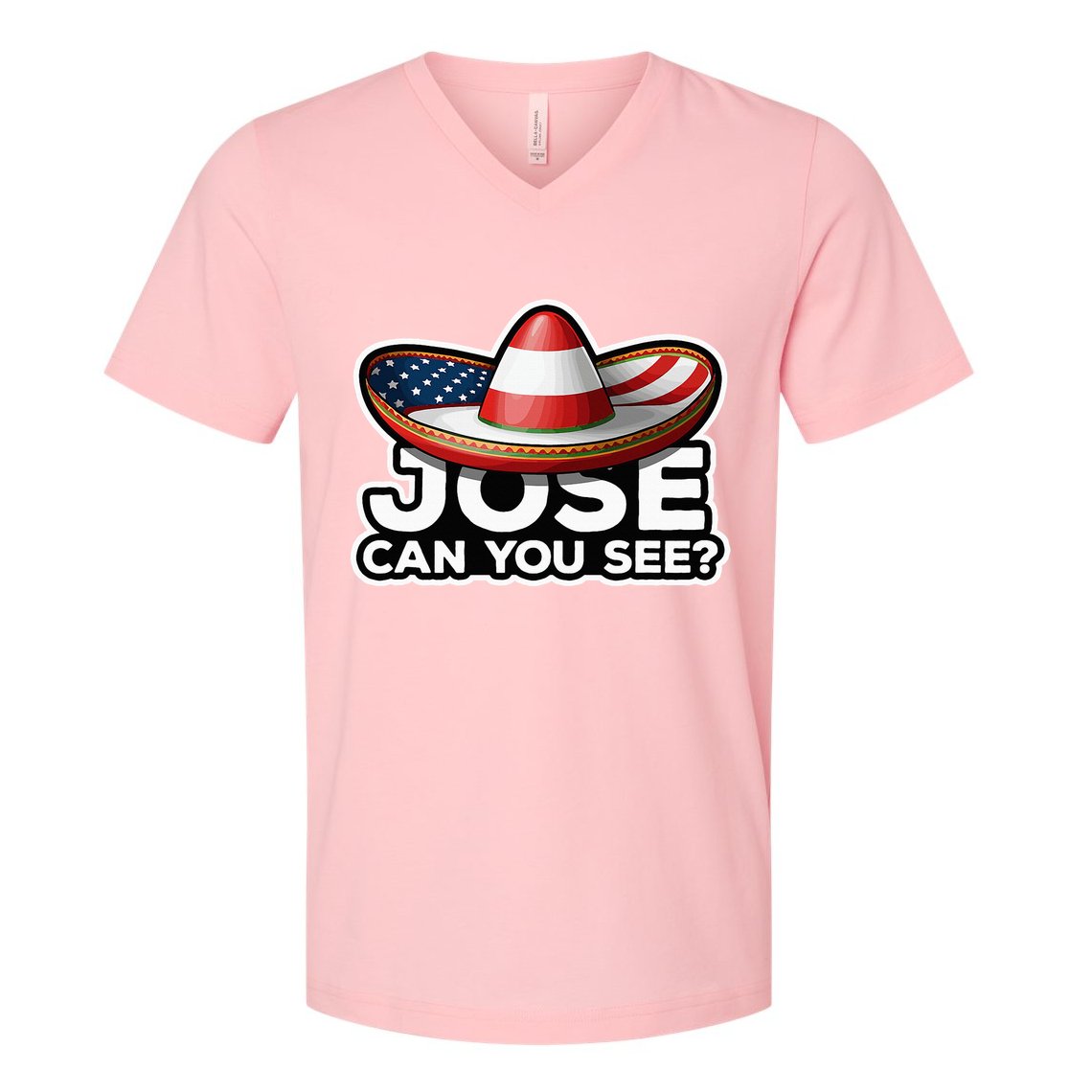 4th Of July Anthem Mexican Pun Jose Can You See V-Neck T-Shirt