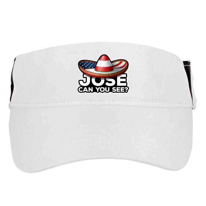 4th Of July Anthem Mexican Pun Jose Can You See Adult Drive Performance Visor