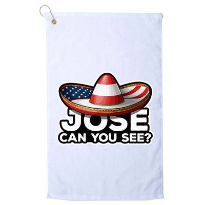 4th Of July Anthem Mexican Pun Jose Can You See Golf Towel