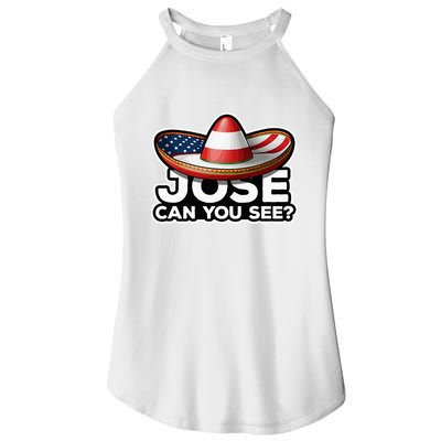4th Of July Anthem Mexican Pun Jose Can You See Women's Perfect Tri Rocker Tank