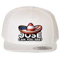 4th Of July Anthem Mexican Pun Jose Can You See Wool Snapback Cap
