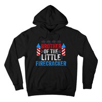 4th Of July Birthday Brother Of The Little Firecracker Hoodie