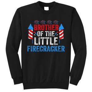 4th Of July Birthday Brother Of The Little Firecracker Sweatshirt