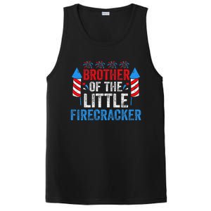 4th Of July Birthday Brother Of The Little Firecracker PosiCharge Competitor Tank