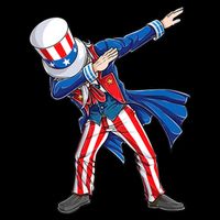 4th Of July For Dabbing Uncle Sam Sustainable Bucket Hat
