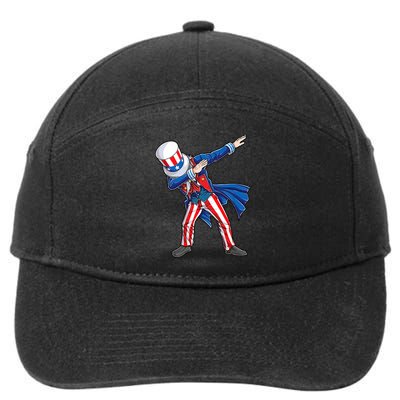 4th Of July For Dabbing Uncle Sam 7-Panel Snapback Hat
