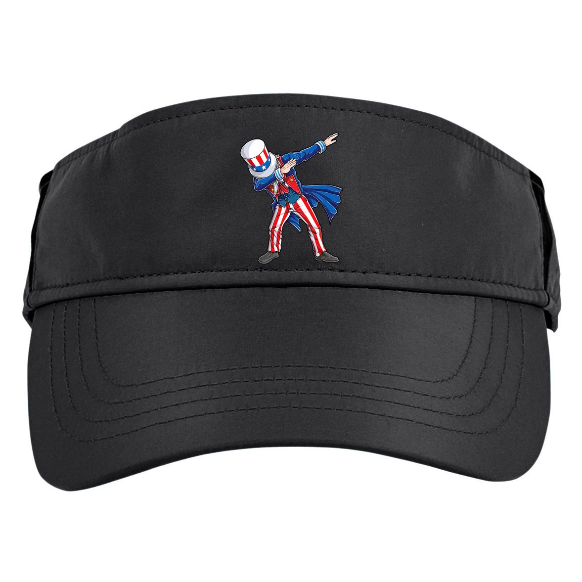 4th Of July For Dabbing Uncle Sam Adult Drive Performance Visor