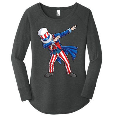 4th Of July For Dabbing Uncle Sam Women's Perfect Tri Tunic Long Sleeve Shirt