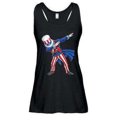 4th Of July For Dabbing Uncle Sam Ladies Essential Flowy Tank