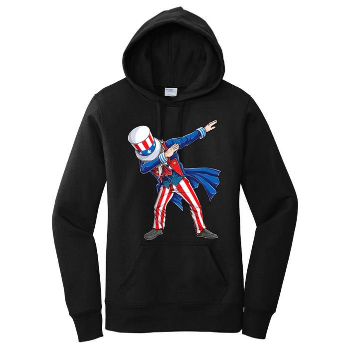 4th Of July For Dabbing Uncle Sam Women's Pullover Hoodie