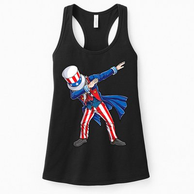 4th Of July For Dabbing Uncle Sam Womens Tank Top