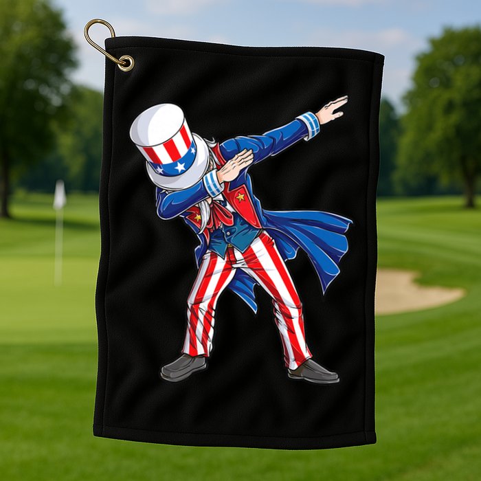 4th Of July For Dabbing Uncle Sam Golf Towel