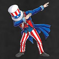 4th Of July For Dabbing Uncle Sam Golf Towel