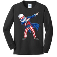 4th Of July For Dabbing Uncle Sam Kids Long Sleeve Shirt