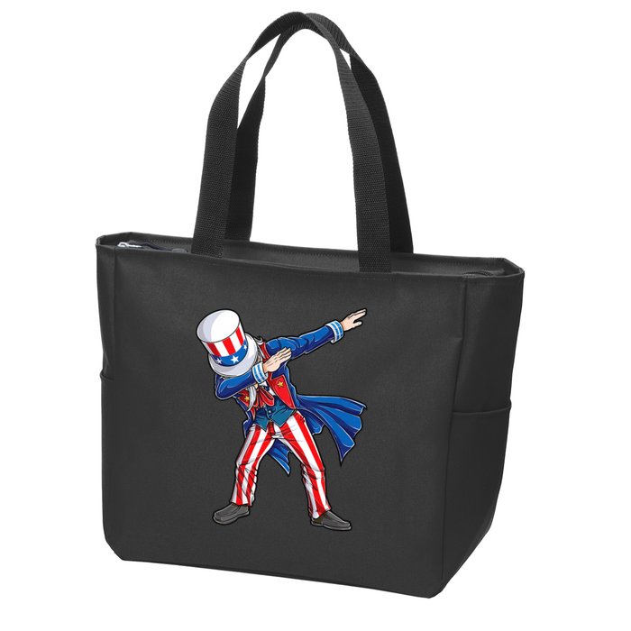 4th Of July For Dabbing Uncle Sam Zip Tote Bag