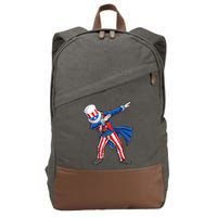 4th Of July For Dabbing Uncle Sam Cotton Canvas Backpack
