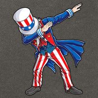 4th Of July For Dabbing Uncle Sam Cotton Canvas Backpack