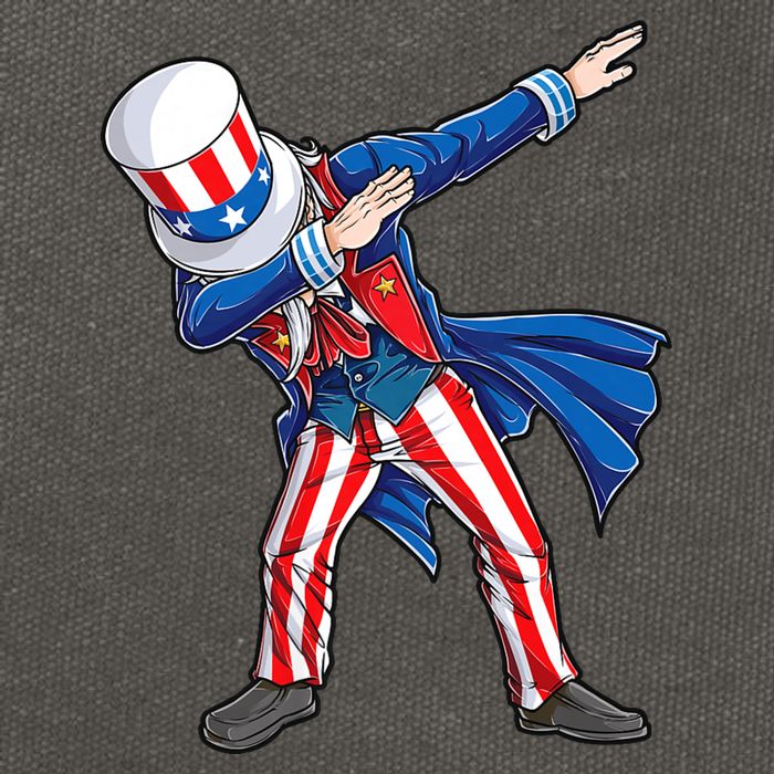4th Of July For Dabbing Uncle Sam Cotton Canvas Backpack