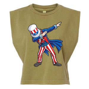 4th Of July For Dabbing Uncle Sam Garment-Dyed Women's Muscle Tee