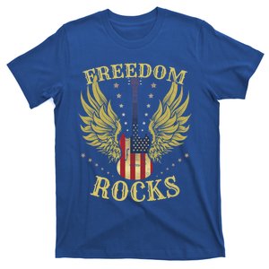 4th Of July Fourth Independence Day Guitar Freedom Rocks Gift T-Shirt