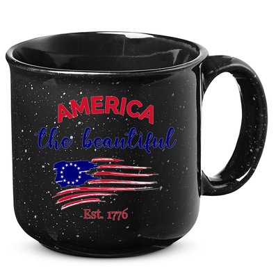 4th Of July America The Beautiful Est Gift 15oz Campfire Ceramic Mug