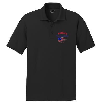 4th Of July America The Beautiful Est Gift PosiCharge RacerMesh Polo