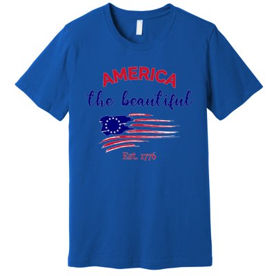 4th Of July America The Beautiful Est Gift Premium T-Shirt